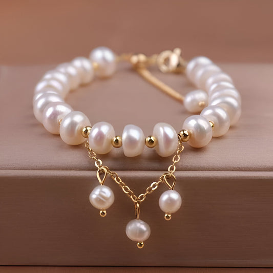 Elegant Pearl Beaded Bracelet
